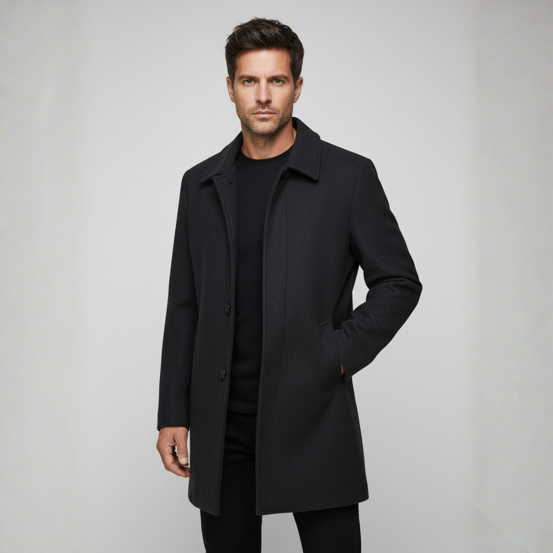Classic Charcoal Wool Jacket