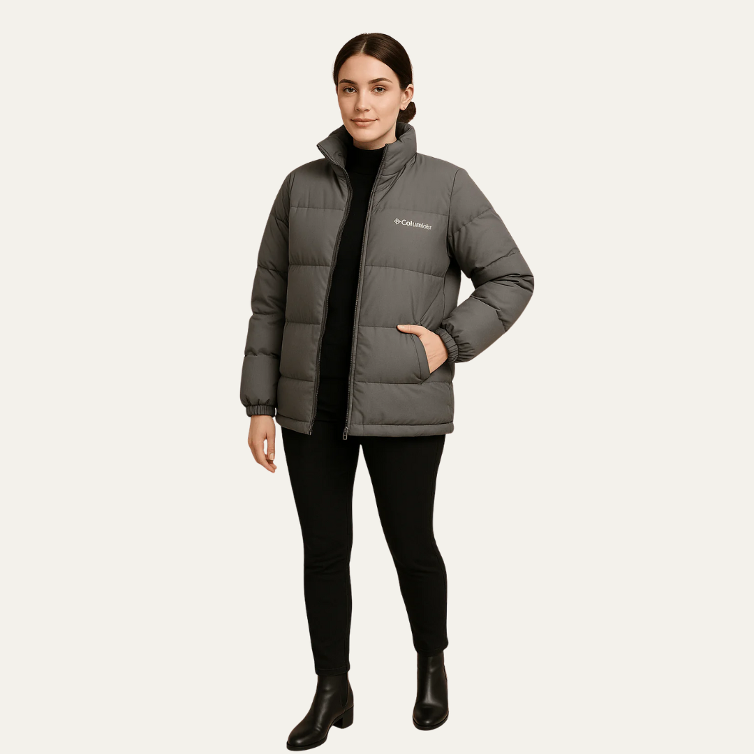 Warm Women's Padded Long Puffer Coat - OutfitLondon