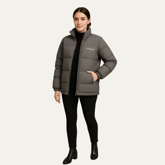 Warm Women's Padded Long Puffer Coat - OutfitLondon