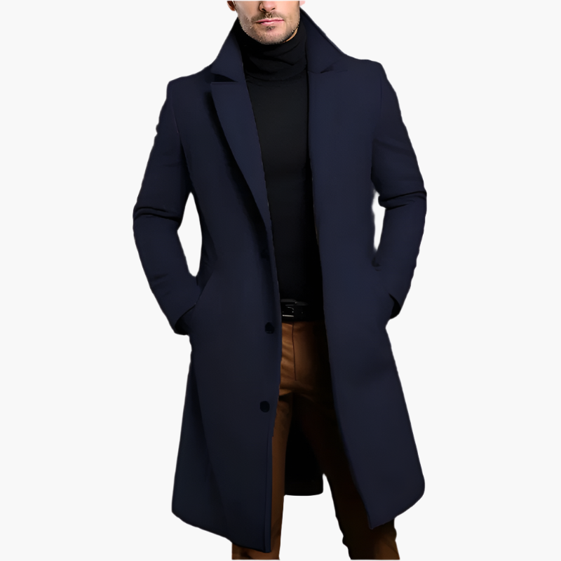 Classic Fit Formal Overcoat for Men