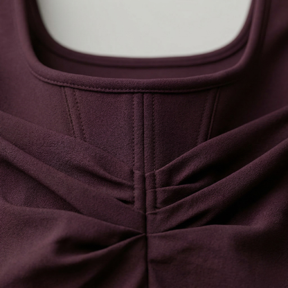 Sexy Fit Mini Bodycon Party Dress Square Neckline