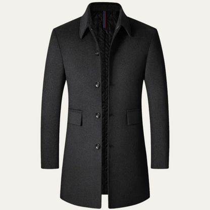 Classic Men's Thermal Wool Overcoat