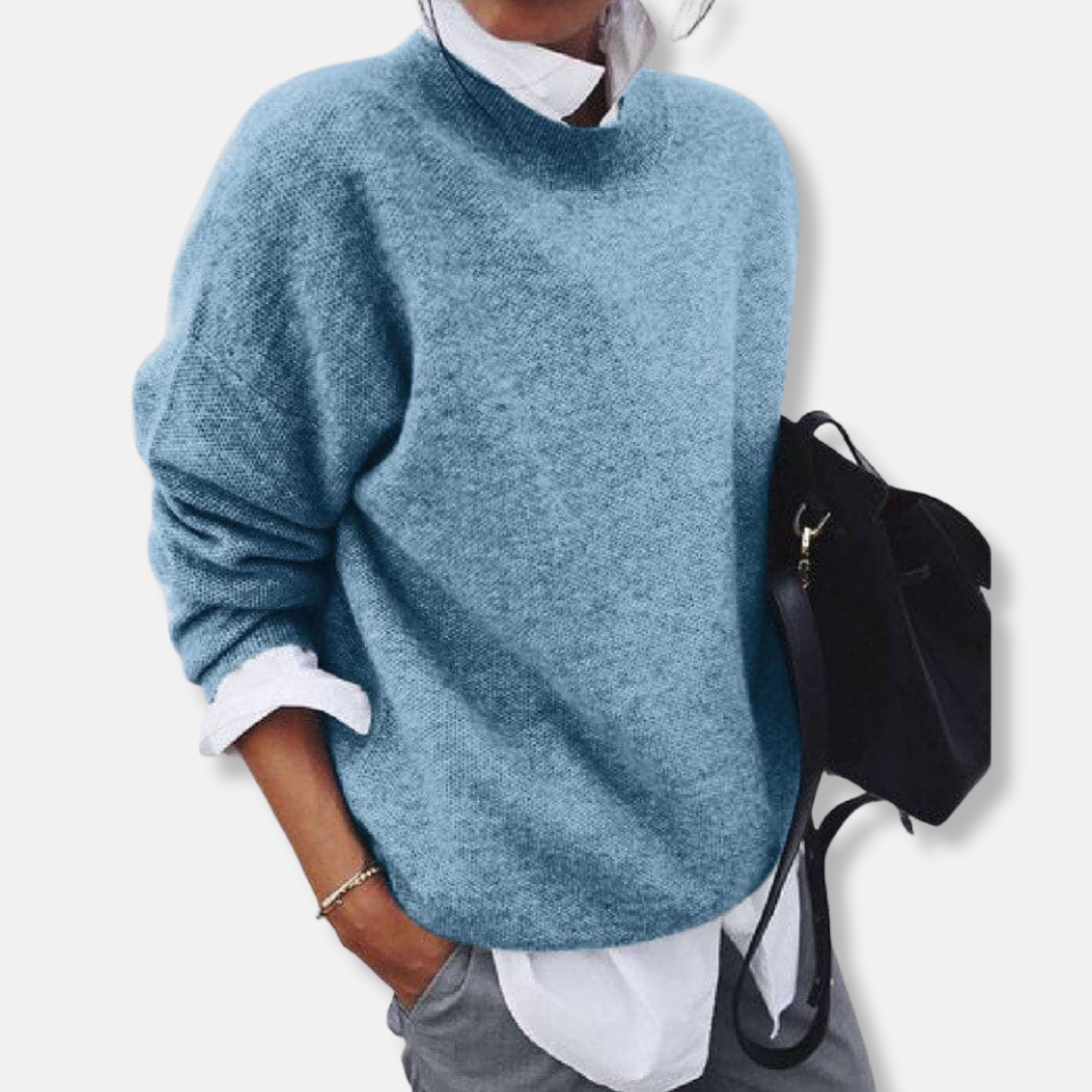 Cozy Women's Long Sleeve Wool Sweater