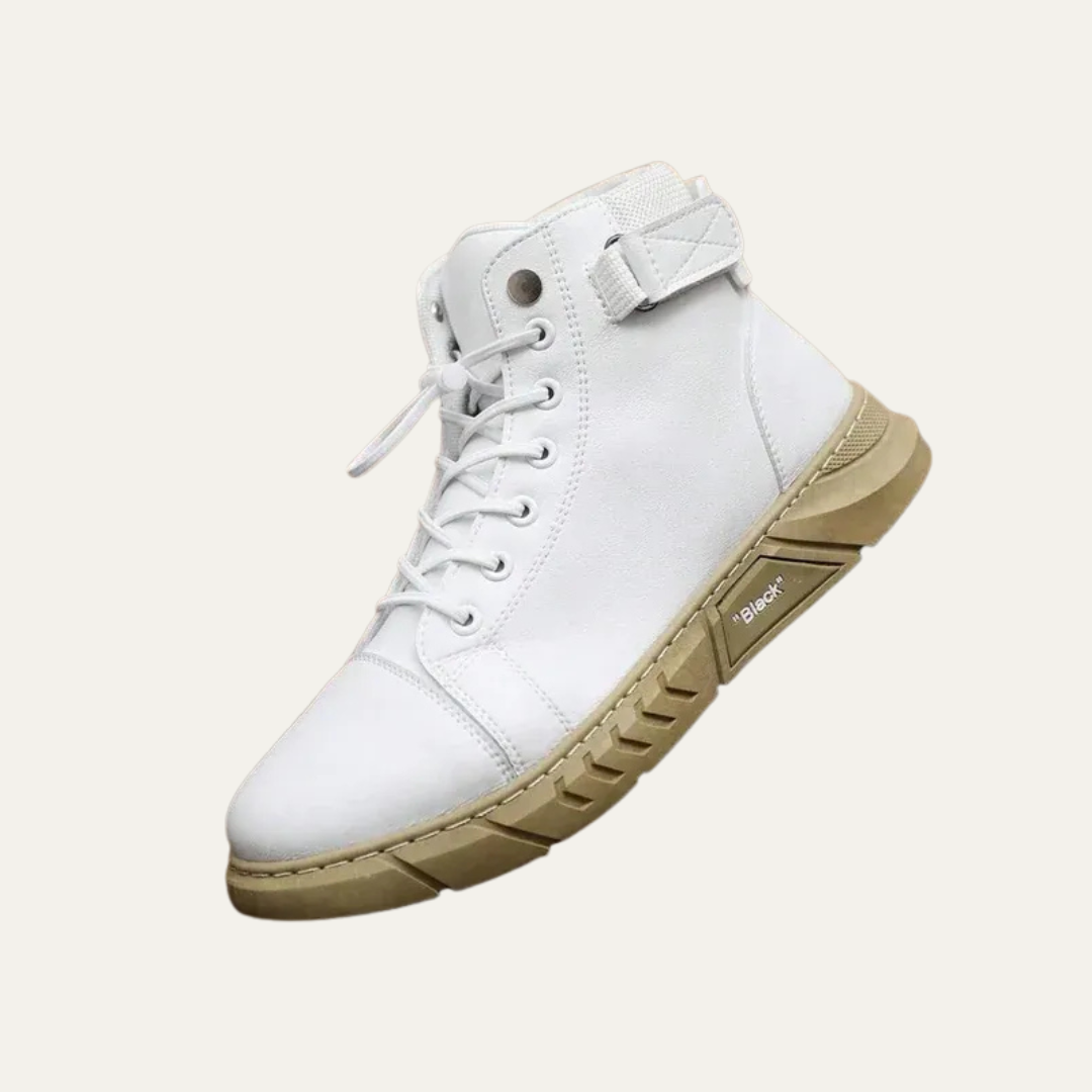 Tall Lace Up Strap Sneaker Boots for Men