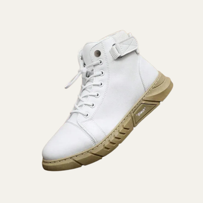 Tall Lace Up Strap Sneaker Boots for Men
