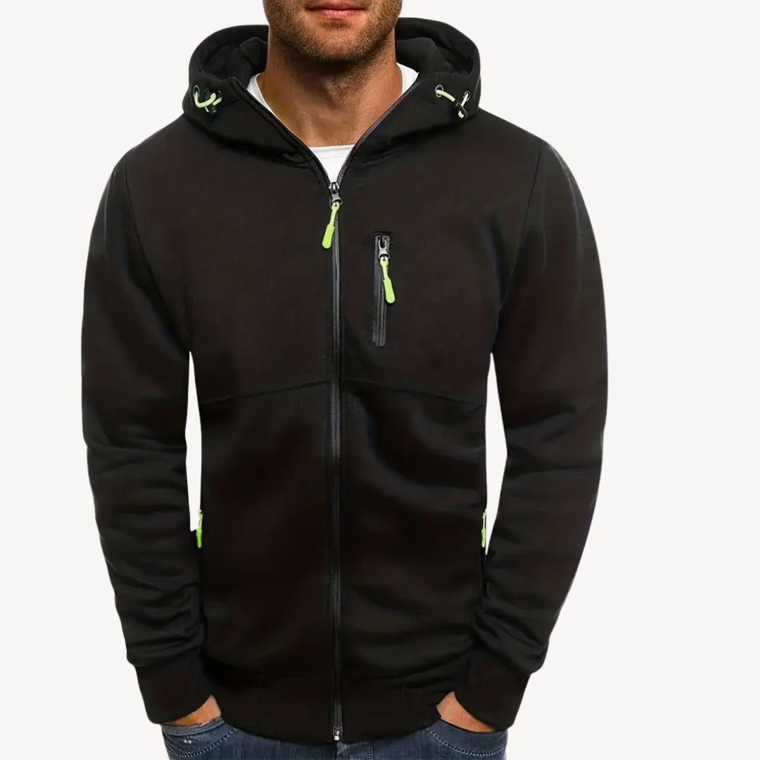 Relaxed Fit Cotton Blend Mens Hoodie - OutfitLondon
