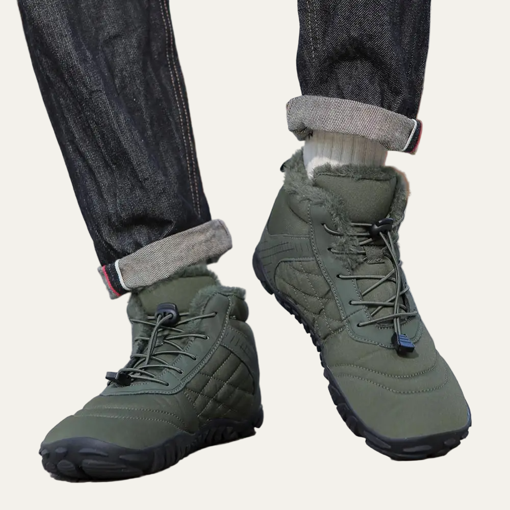Tough Waterproof Leather Ankle Boots
