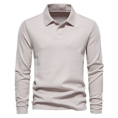 Classic Casual Men's Cotton Long Sleeve Shirt