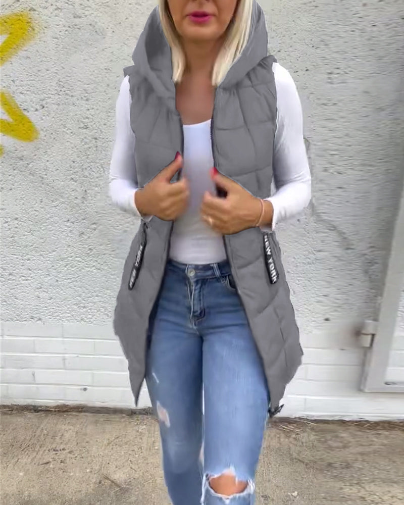 Lightweight Vest Style Puffer Jacket