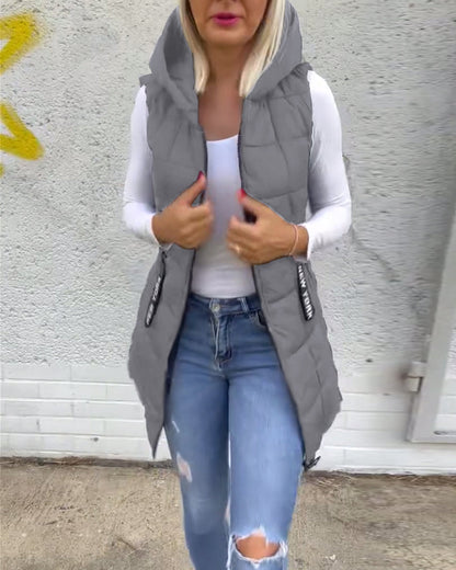 Lightweight Vest Style Puffer Jacket