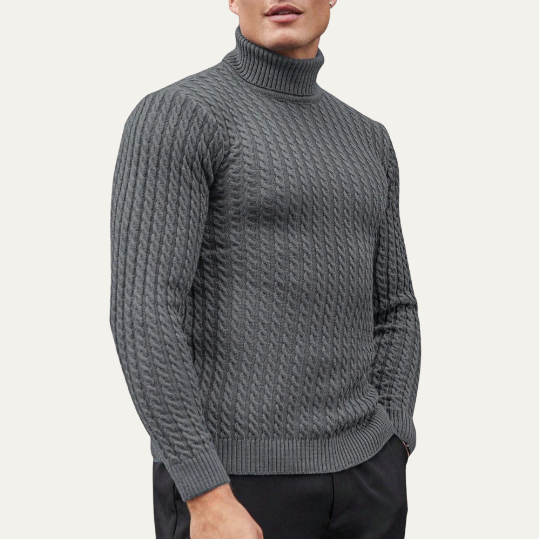 Classic Slim Fit Knit Turtleneck Sweater
