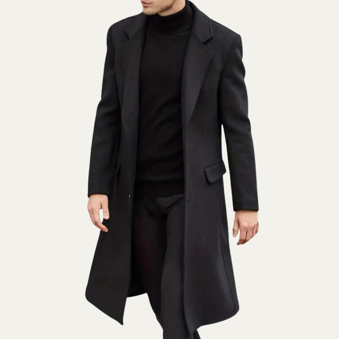 Classic Fit Waterproof Trench Coat for Men