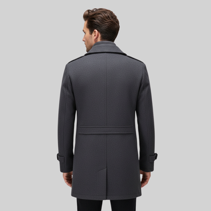 Classic Gray Wool Office Jacket