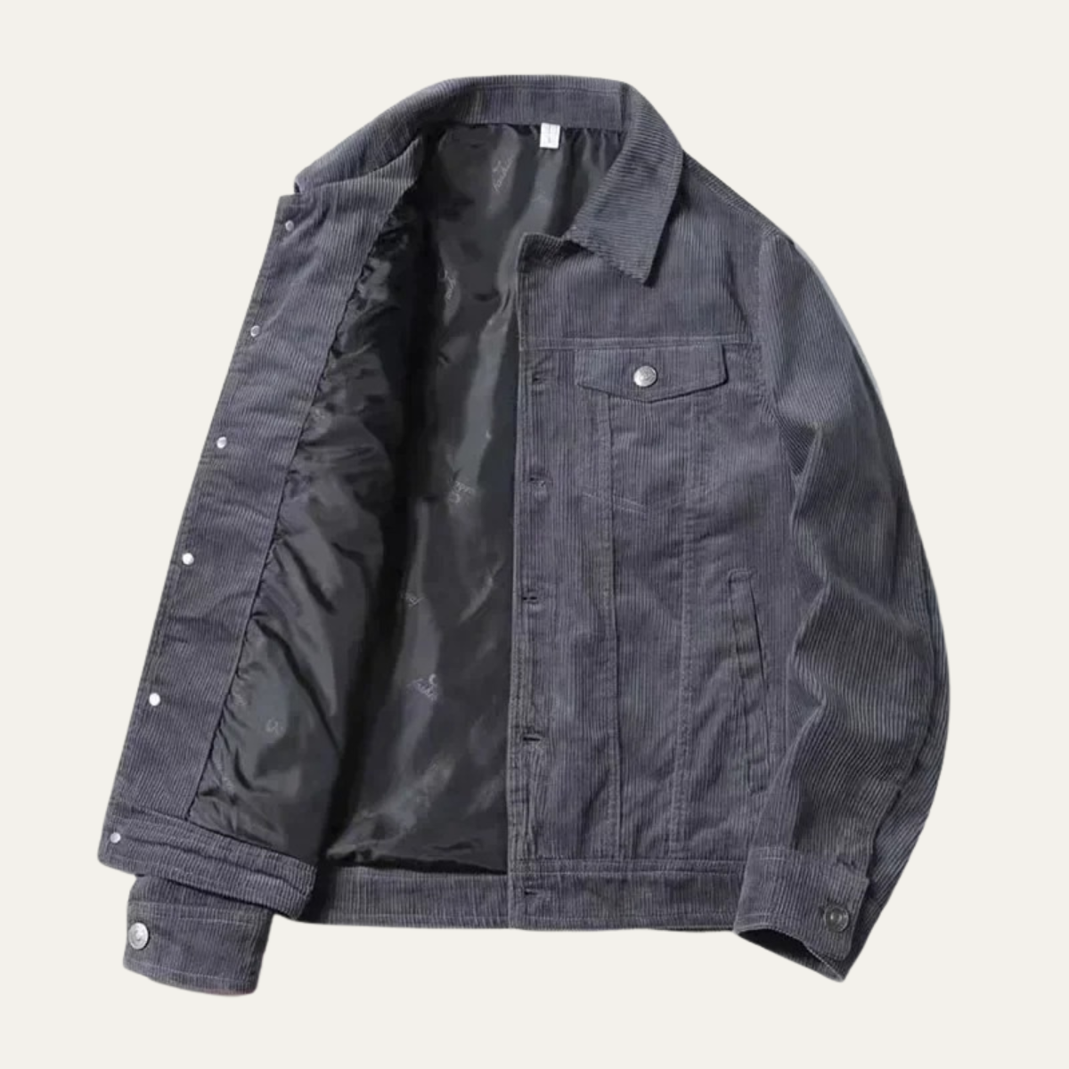 Rugged Denim Trucker Jacket with Traditional Pockets