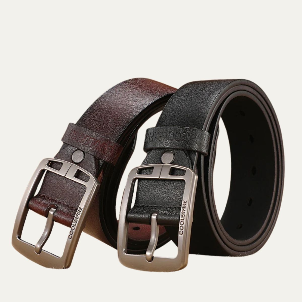 Authentic Leather Belt - Classic Vintage Design