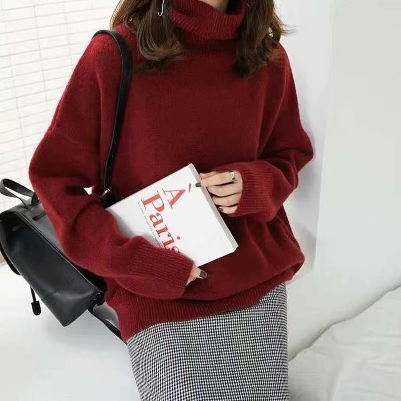 Warm Women's Fuzzy Cable Knit Sweater