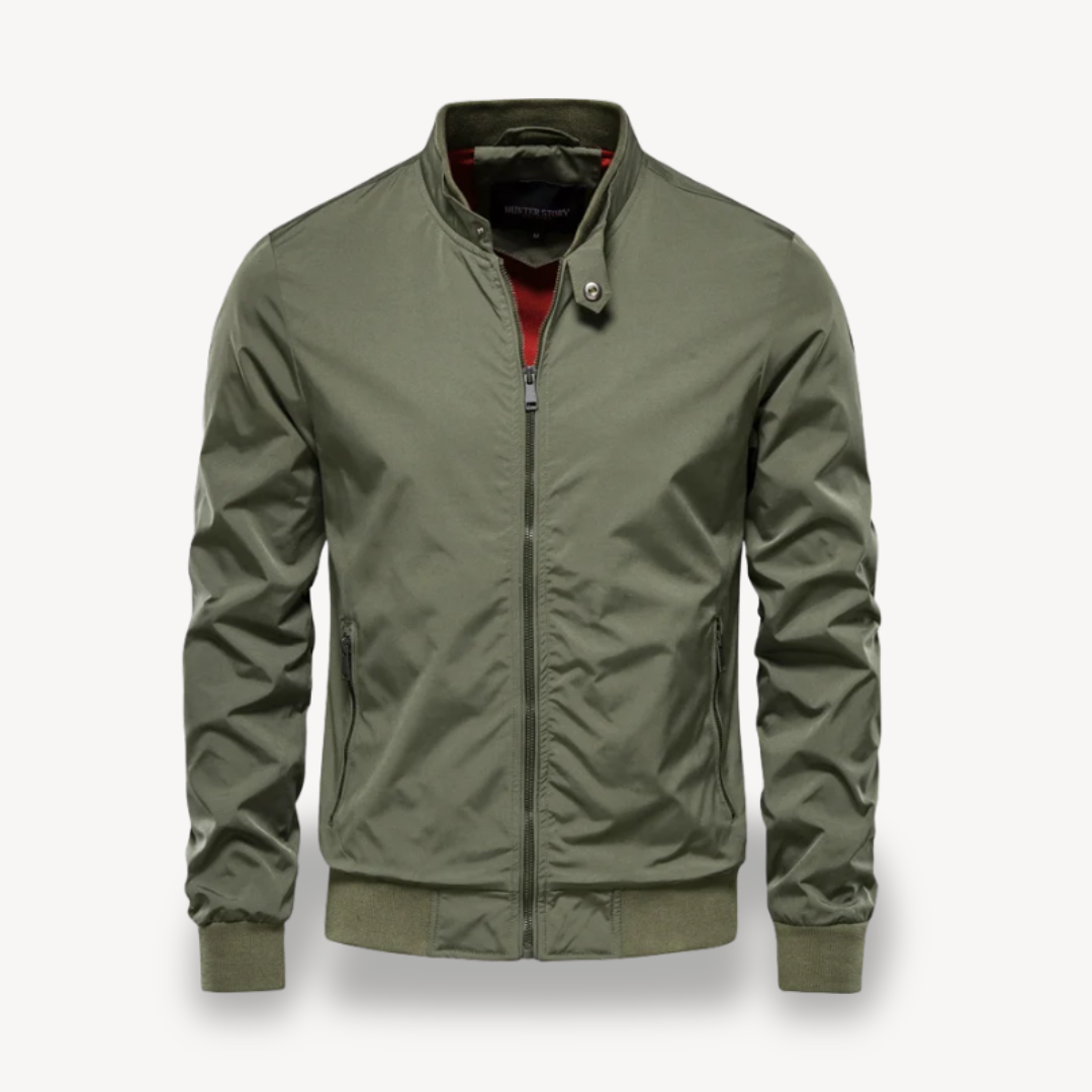 Men's Classic Zip Up Slim Jacket