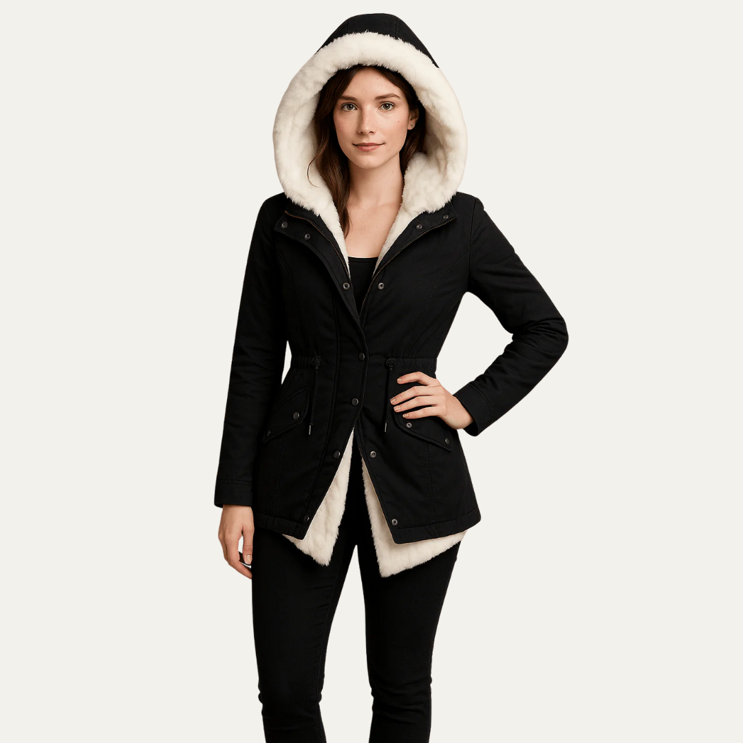 Slim Fit Synthetic Fur Coat - OutfitLondon