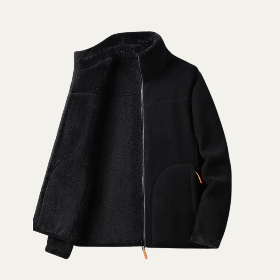 Ladies Cozy Fleece Zip Up Jacket