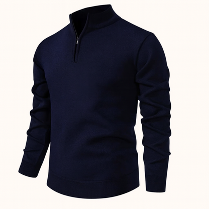 Classic Mens Quarter Zip Sweater