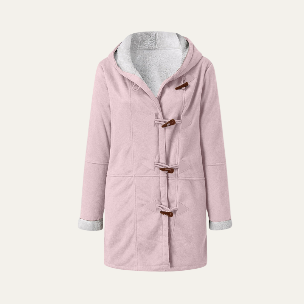 Cozy Faux Fur Toggle Coat for Women
