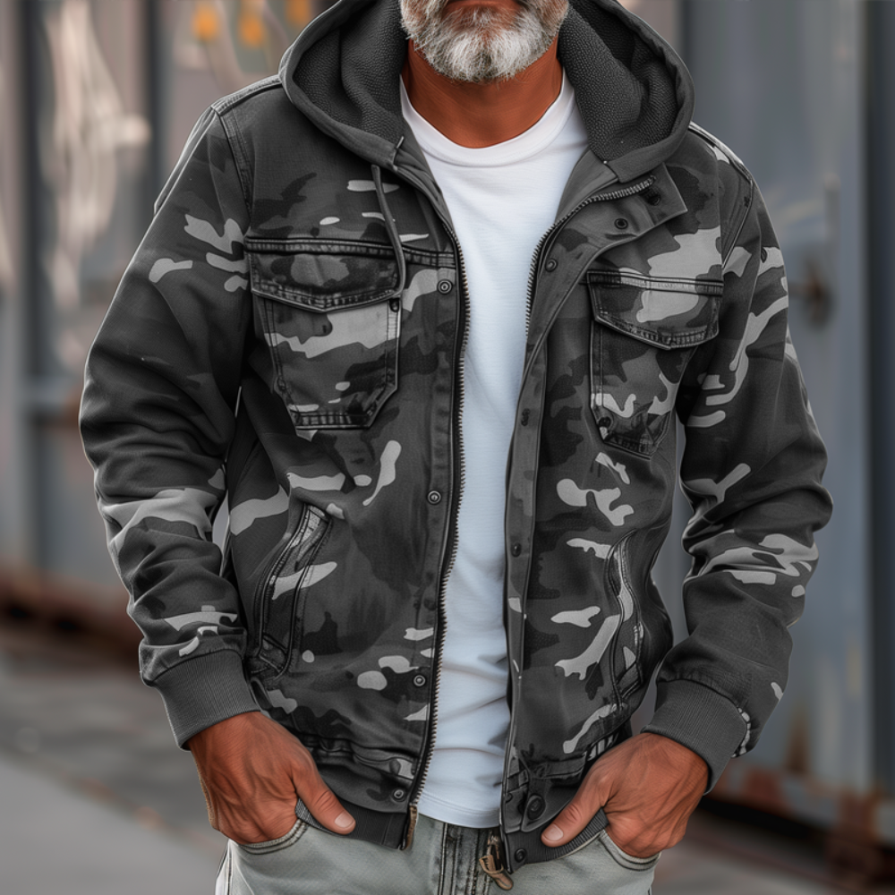 Insulated Camouflage Winter Coat