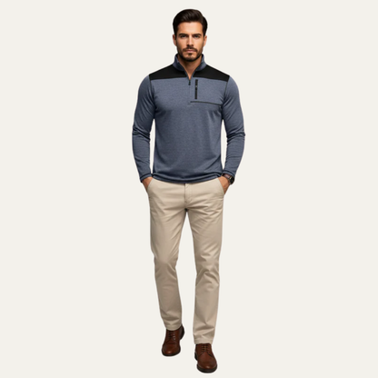 Men's Lightweight Quarter Zip Fleece Jacket