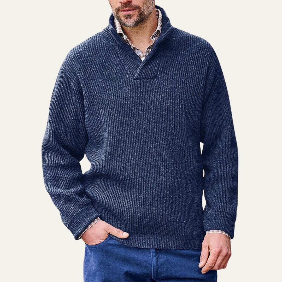 Thick Warm Crew Neck Men's Sweater
