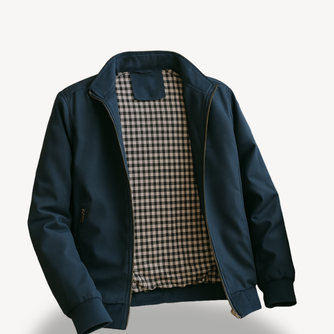 Classic Checked Men's Bomber Jacket