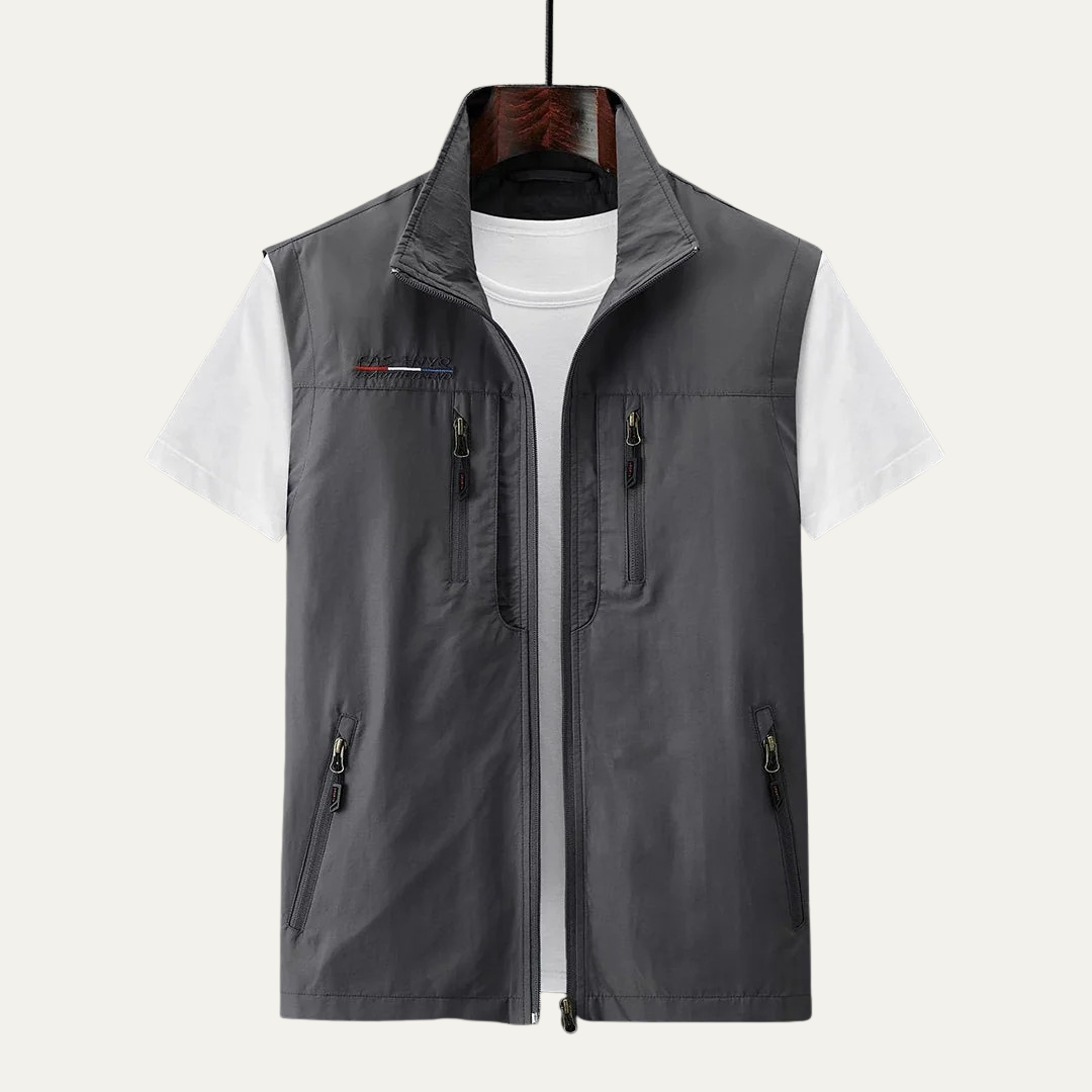 Waterproof Outdoor Zipper Vest for Men