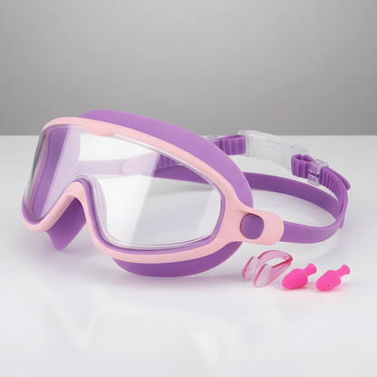 Kids Clear Vision Swim Goggles Set