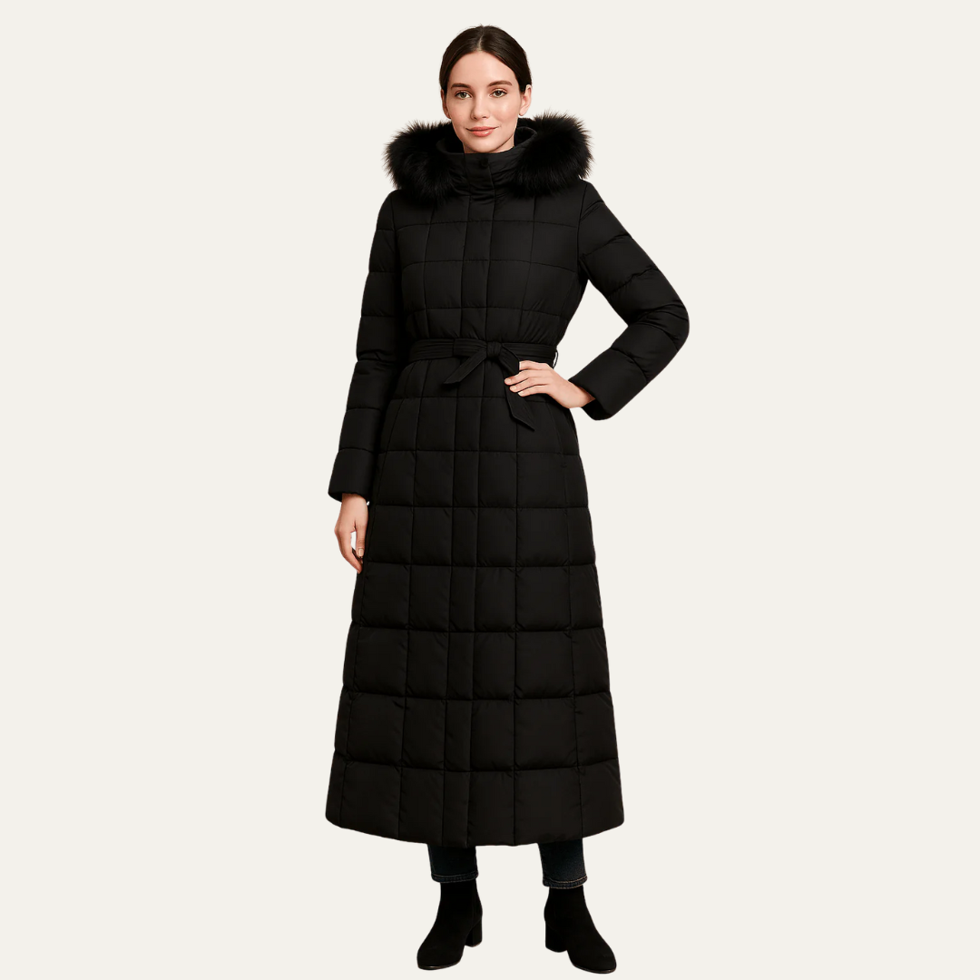 Ladies Long Padded Down Coat