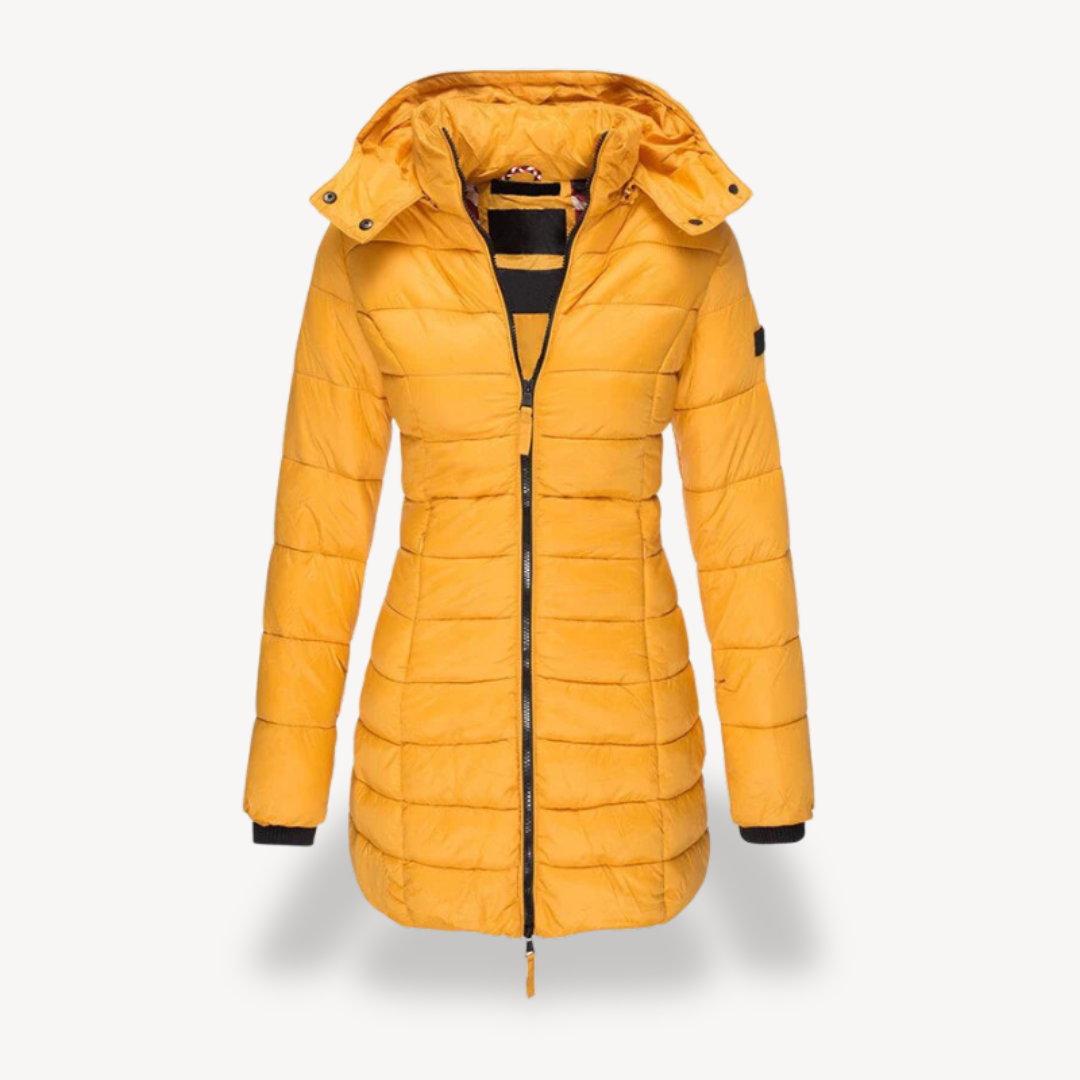 Warm Women's Down Jacket with Hood
