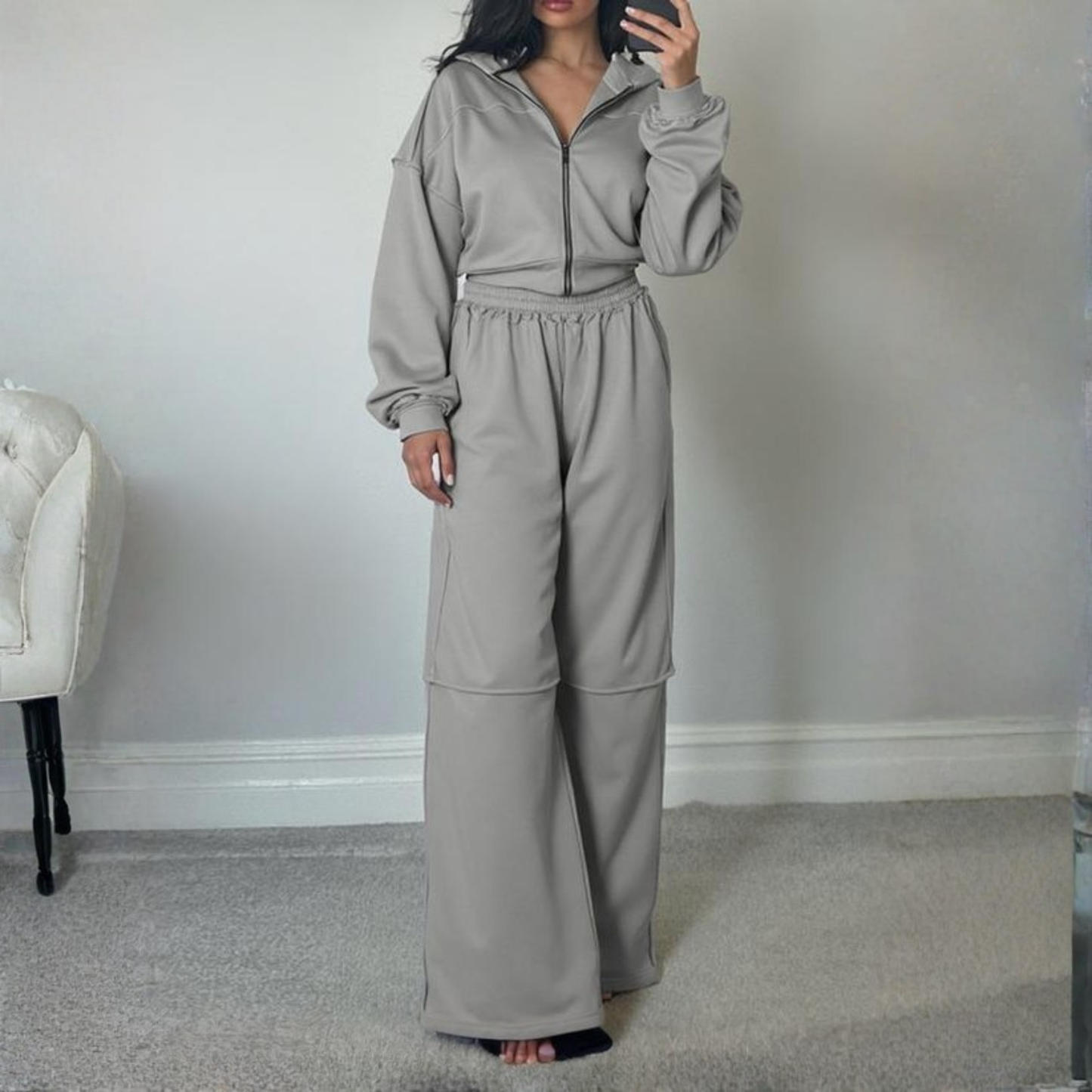 Soft Fleece Hoodie and Jogger Pants Set