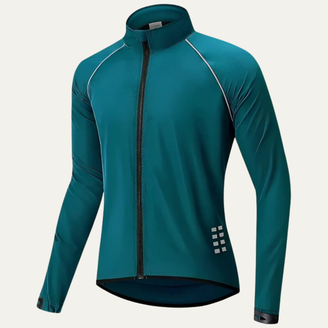 Men's Visibility High Neck Full Zip Bike Jacket