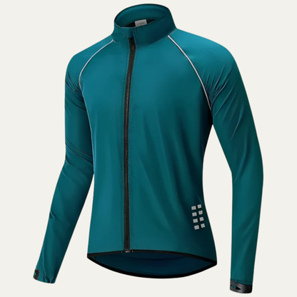 Men's Visibility High Neck Full Zip Bike Jacket