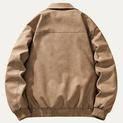 Casual Fit Mens Bomber Jacket with Zip Pockets