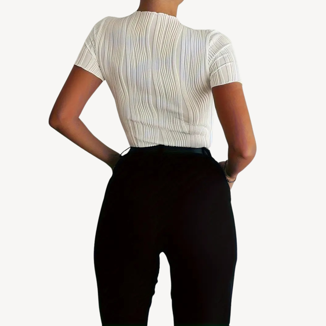 Textured Shaping Women's Fitness Top
