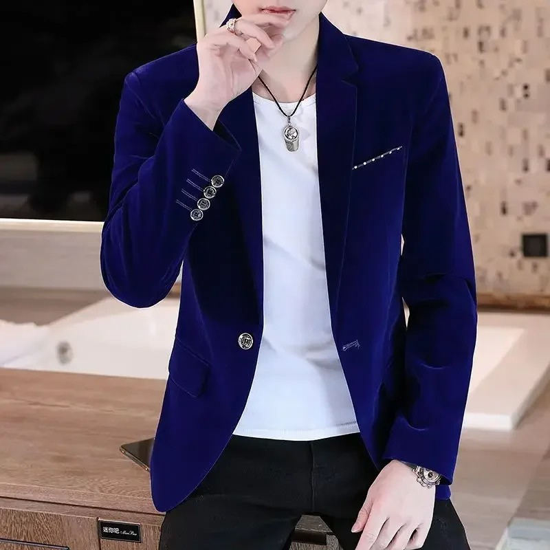 Men's Classic Fit Velvet Jacket