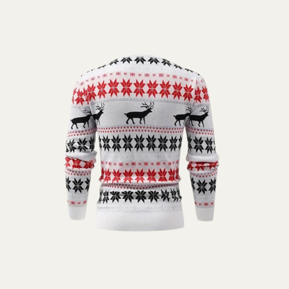Men's Fun Holiday Snowman Sweater