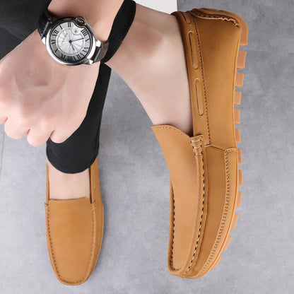 Classic Real Leather Slip On Shoe