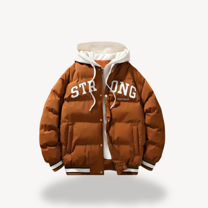 Men's Quilted Hooded Sports Jacket