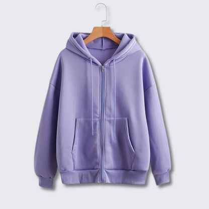 Ladies' Lightweight Hoodie Warm Fleece Jacket