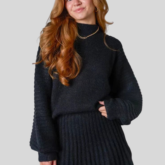 Cozy Knit 2-Piece Autumn Jumpsuit Set - OutfitLondon