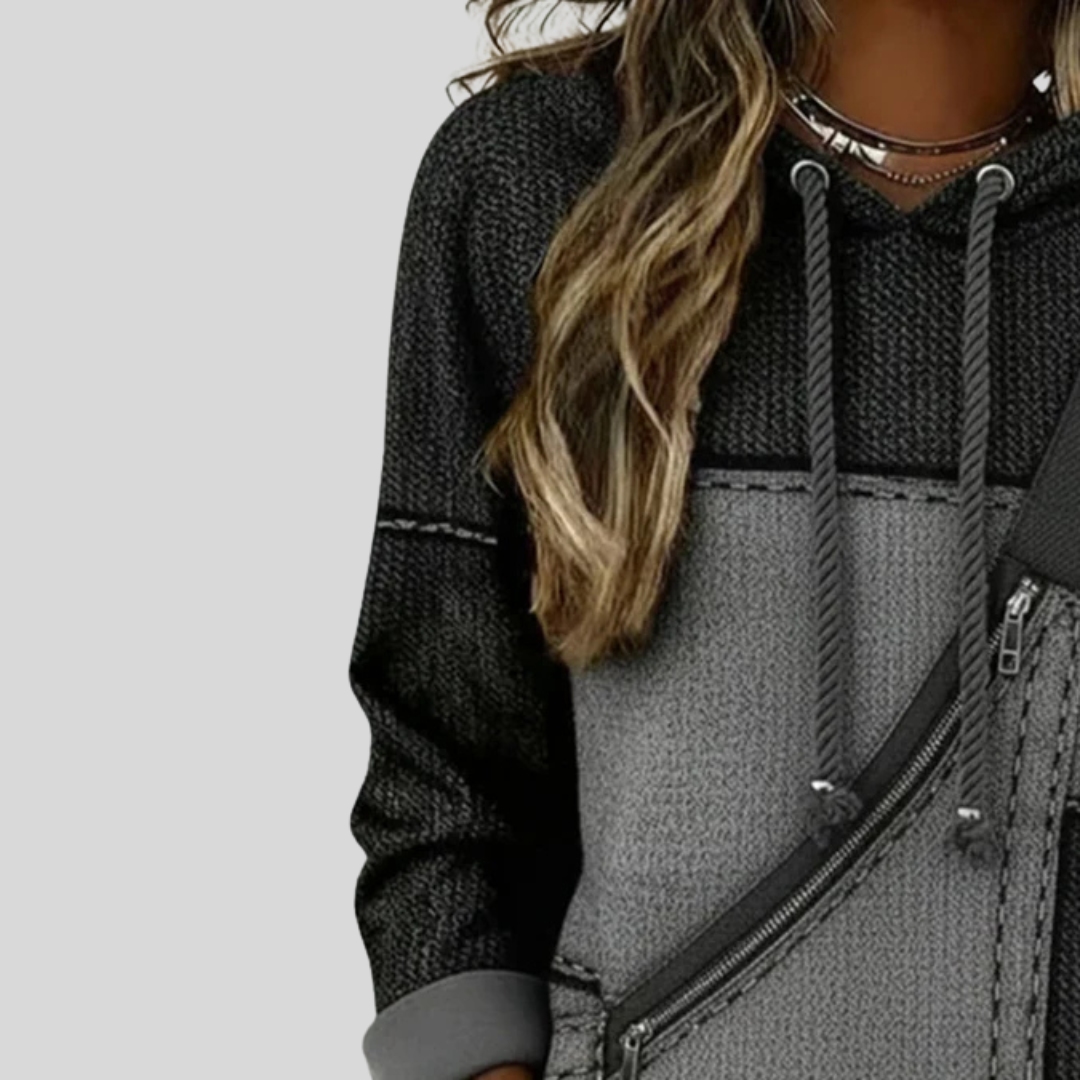Cozy Crew Neck Hoodie Sweater Top