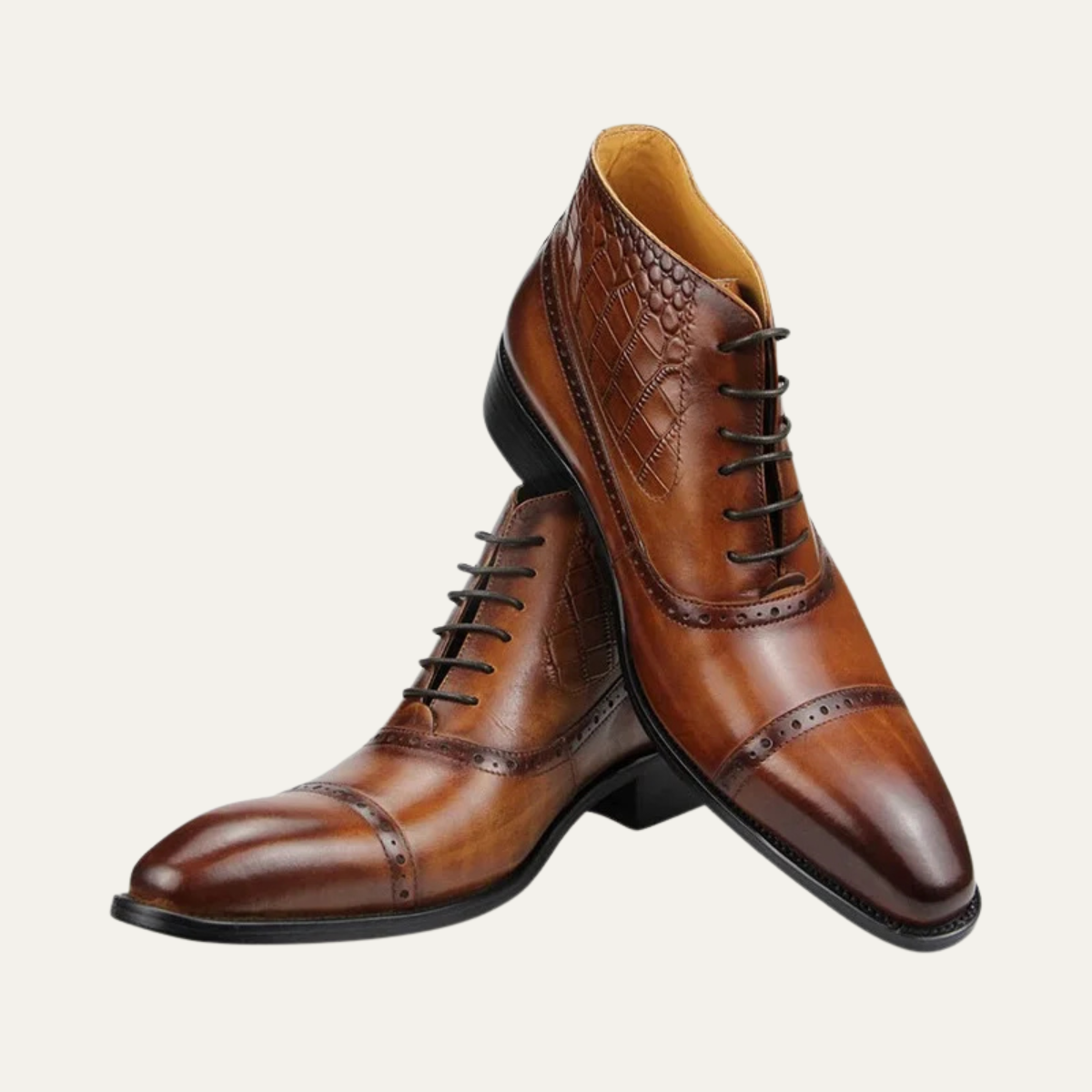 Men's Smart Leather Lace Up Dress Boots