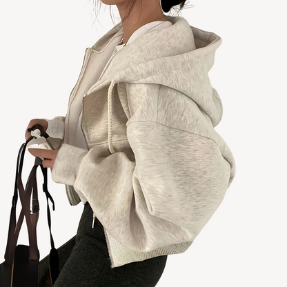 Fitted Zip Up Hoodie for Ladies