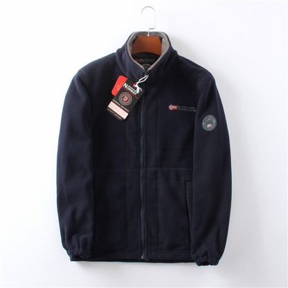 Warm Cozy Mens Fleece Zipper Jacket