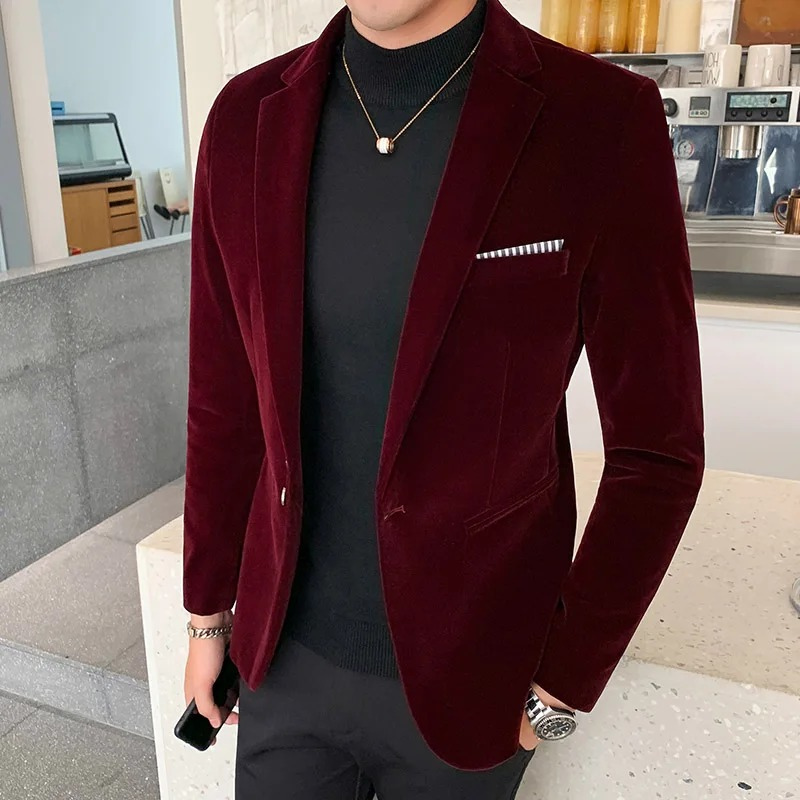 Luxury Black Formal Suit Jacket
