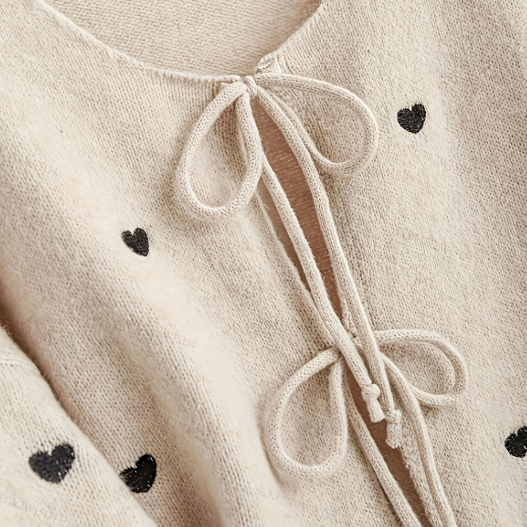 Women's Floral Pattern Soft Cardigan Sweater